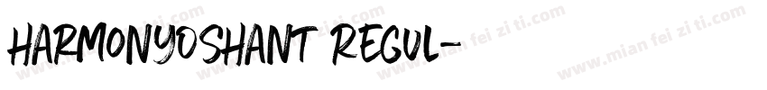 HarmonyOSHant Regul字体转换